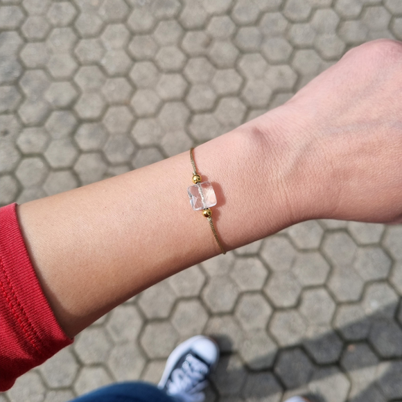 Bracelet Cristal de Roche carré