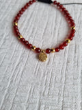 Bracelet Cornaline 4mm