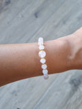 Bracelet en Quartz rose
