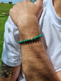 Malachite avec perle centrale 6mm