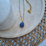 Collier goutte en Sodalite