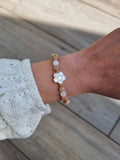 Bracelet marguerite en Pierre de Lune
