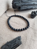Agate noire mat 6mm