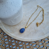 Collier goutte en Sodalite