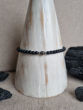 Agate noire mat 4mm
