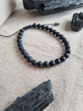 Agate noire mat 6mm
