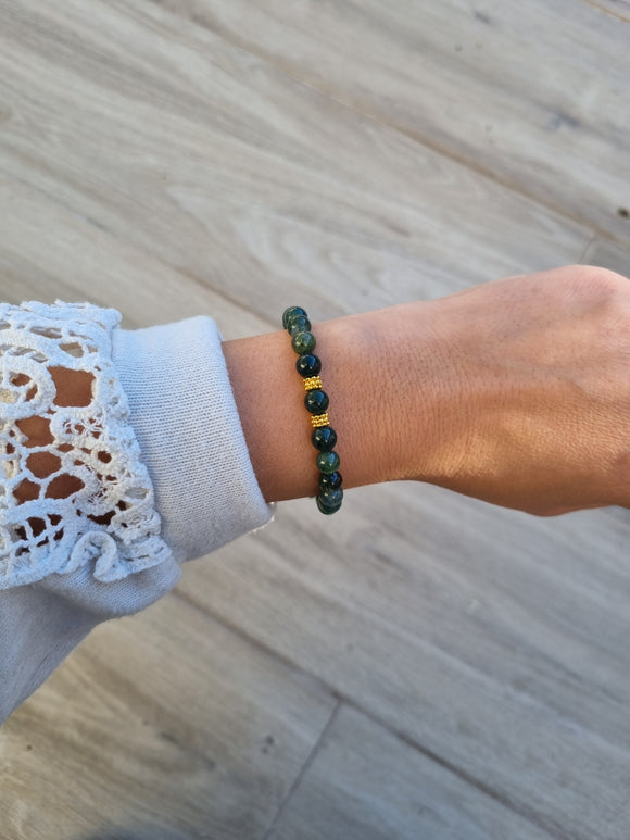 Bracelet en Agate mousse