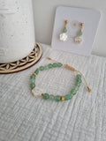 Bracelet marguerite en aventurine