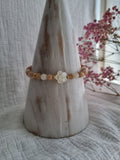 Bracelet marguerite en Pierre de Lune