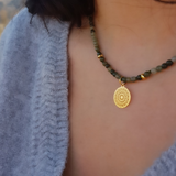 Collier en pierre de jade 4mm
